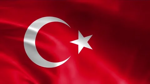 Turkey Flag Stock Footage 262500095