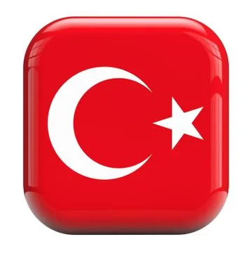 Turkey flag icon Stock Illustration