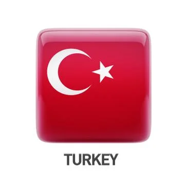 Turkey Flag Icon Stock Illustration