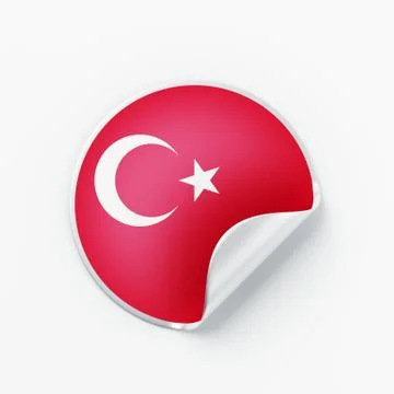 Turkey Flag Icon Stock Illustration