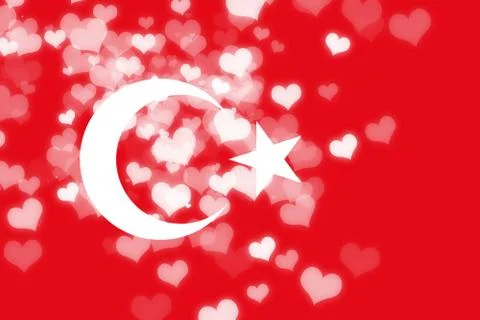 Turkey flag Stock Illustration