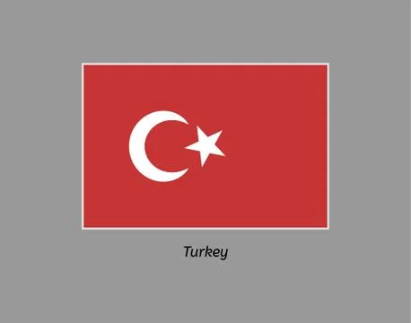 Turkey flag Stock Illustration