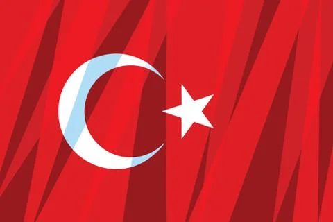 Turkey flag Stock Illustration