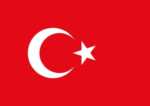 Turkey flag Stock Illustration