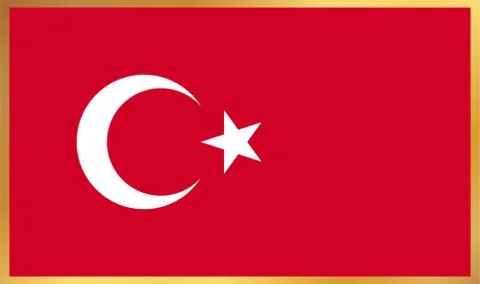 Turkey Flag Illustration Stock Illustration