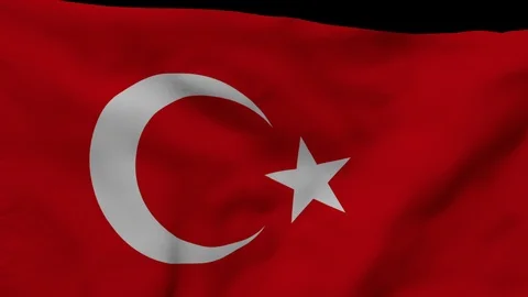 Turkey Flag (Loop) Stock Footage 99923628