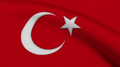 Turkey Flag Loop Stock Footage 278345935