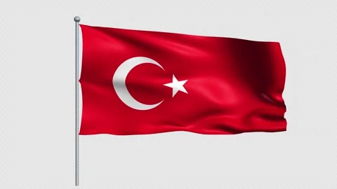 Turkey Flag - Pack 1 Stock Footage 342493098