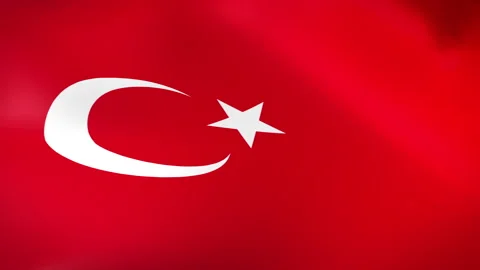 Turkey Flag - Pack 2 Video stock 342492924