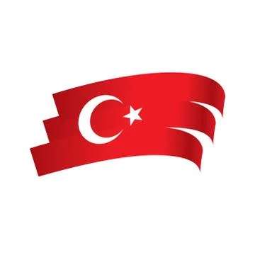 Turkey flag, vector illustration 스톡 일러스트