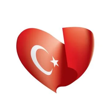 Turkey flag, vector illustration 스톡 일러스트