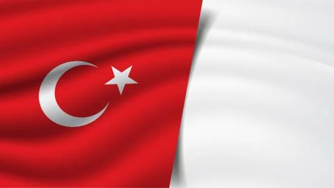 Turkey flag vector illustration Stock Illustration