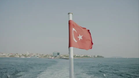 Turkey Flag Waving Video stock 276651957