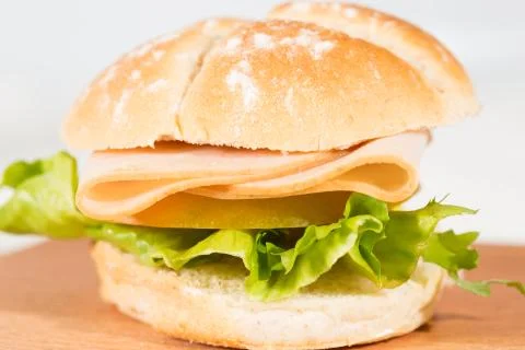 Turkey ham sandwich Foto stock