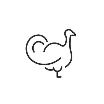 Turkey Icon Stock Illustration