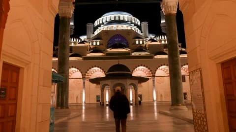Turkey istanbul camlica mosque view Stock Footage 166176008