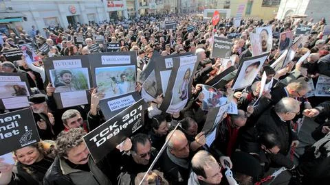 Turkey Journalists Protest Coup Plot - Mar 2011 Fotos de archivo