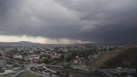 Turkey. Kars. View of the ancient city from the top of the observation deck. cit Stock Footage 106951827