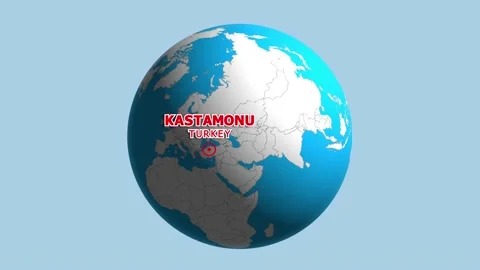 TURKEY KASTAMONU ZOOM IN FROM SPACE Stock Footage 177556155