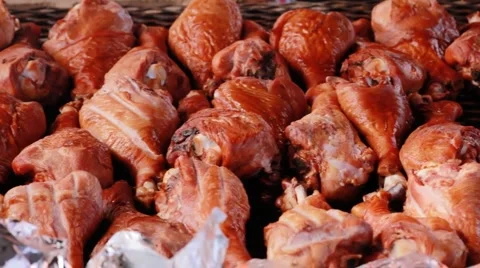 Turkey legs at the fair Stock-Footage 914465
