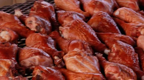 Turkey legs at the fair Video stock 915328