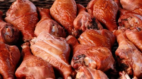 Turkey legs at the fair Stock-Footage 915361