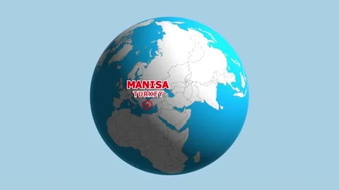 TURKEY MANISA ZOOM IN FROM SPACE Stock Footage 177556589