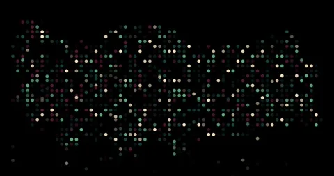 Turkey Map Built from Falling Dots Stock Footage 313282470