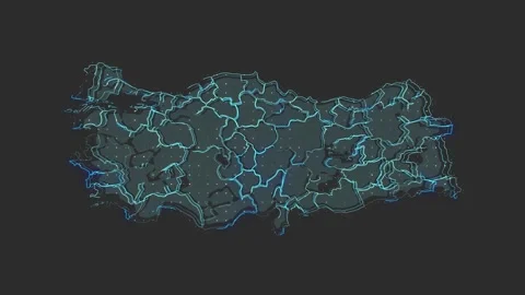 Turkey map Stock-Footage 169459340