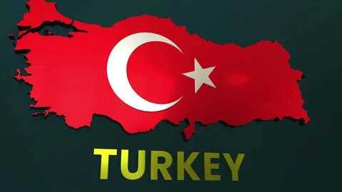 Turkey Map Stock Footage 279767311