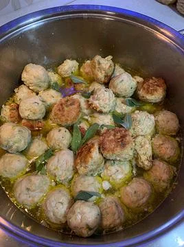 Turkey meatballs Stock Photos