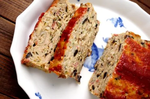 Turkey meatloaf Stock Photos