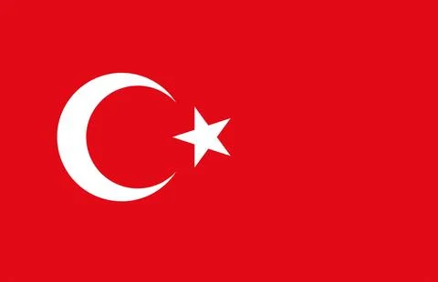 Turkey National Flag Stock Illustration