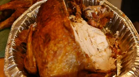 Turkey in pan Video stock 10730167