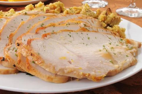 Turkey platter Foto stock