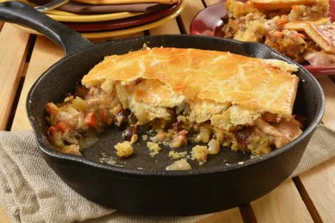 Turkey pot pie Stock Photos