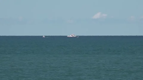 Turkey: Private aircraft makes emergency landing in Black Sea, 2 rescued... Stock Footage 345050265