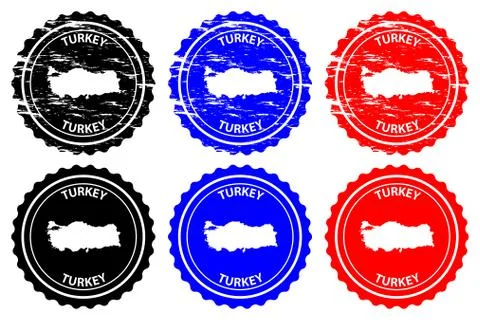 Turkey rubber stamp Stock-Illustration