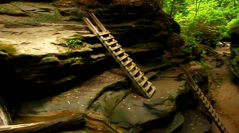 Turkey Run State Park Bear Hollow Video stock 58604129