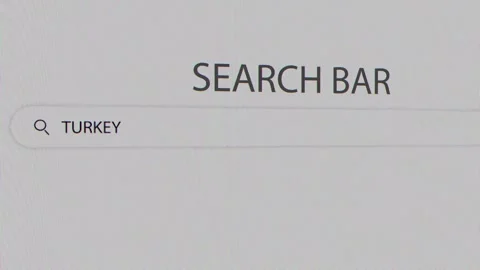 Turkey search bar Stock Footage 296476723