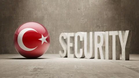 Turkey. Security Concept. Stock Illustration