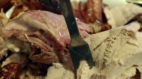 Turkey Sliced CU Stock Footage 47649149