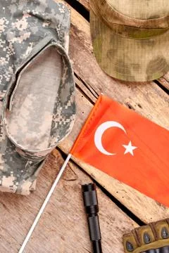 Turkey soldier essentials. Stock Photos