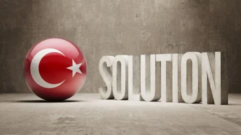 Turkey. Solution Concept. Illustrazione stock
