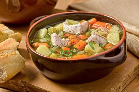Turkey soup Stock Photos