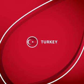 Turkey square layout background concept design template Stock Illustration