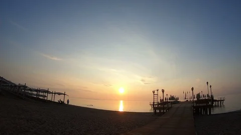Turkey sunrise timelaps Video stock 128891213
