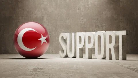 Turkey. Support Concept. Stock Illustration