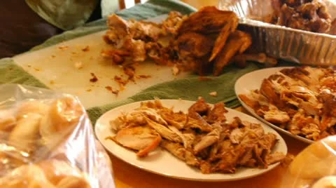 Turkey on table Vidéo 10729996