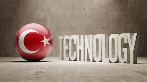 Turkey. Technology Concept. Stock Illustration